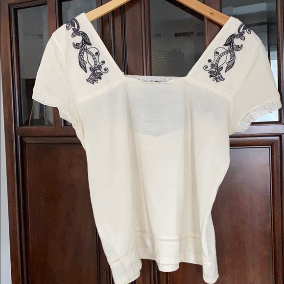 ZARA EUC beige blouse - Picture 6 of 11